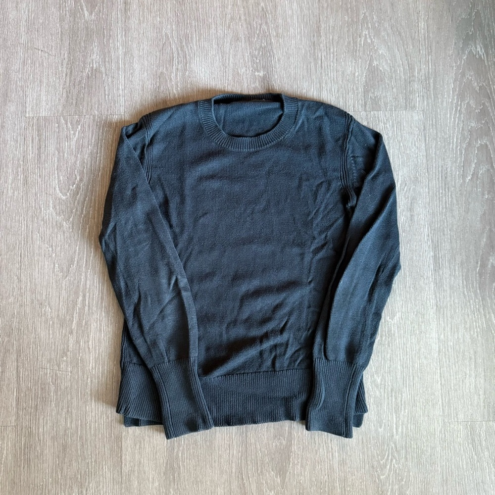 Everlane Black Crewneck Sweater (The Soft Cotton Crew)